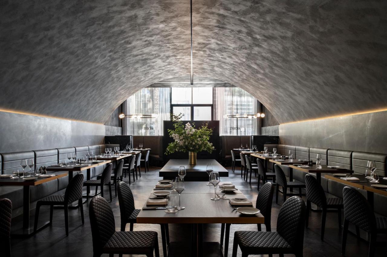 Melbourne Marriott Hotel Docklands Εξωτερικό φωτογραφία Interior of the restaurant